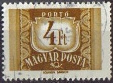 Hungria 1969 Scott J266 Sello Numeros usado M-T242 Magyar Posta Ungarn Hungary Hongrie Ungheria Hongarije 